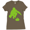 curling Ladies Fitted T-Shirt
