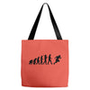 evolution of a rugby player t shirt top all black mens Tote Bags