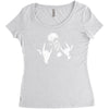 devil horns Women's Triblend Scoop T-shirt