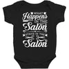 what happens in the salon Baby Bodysuit