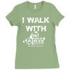i walk with wasd Ladies Fitted T-Shirt