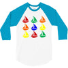 color ful 3/4 Sleeve Shirt