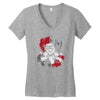 harlequin1 Women's V-Neck T-Shirt