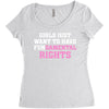 girls just want to have fundamental rights Women's Triblend Scoop T-shirt