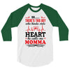 There's This Boy Who Stole My Heart He Calls Me Momma 3/4 Sleeve Shirt