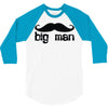 moustache 3/4 Sleeve Shirt