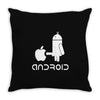 android robot spoof Throw Pillow