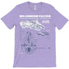 millennium falcon blueprint T-Shirt