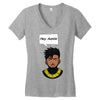 hey auntie killmonger Women's V-Neck T-Shirt
