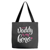 Daddy is my Hero Baby Girl Tote Bags