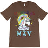 unicorns are born in may cute unicorn T-Shirt