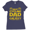 best cycling dad galaxy cycling Ladies Fitted T-Shirt