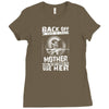 Back Of I Have A Crazy Mother And I am not Afraid To Use Her Ladies Fitted T-Shirt