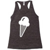 ice cream cone funny Racerback Tank