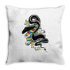 many colors  snake Throw Pillow