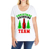 christmas drinking team Ladies Curvy T-Shirt