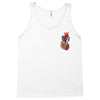 realistic human heart Tank Top