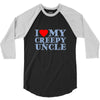 i heart my creepy uncle 3/4 Sleeve Shirt
