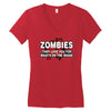 zombies love you, ideal birthday gift or present Women's V-Neck T-Shirt