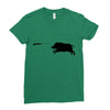 boar hunting Ladies Fitted T-Shirt