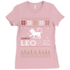 santa leo christmas ugly t shirts Ladies Fitted T-Shirt