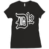 new d12 rap hip hop music classic logo Ladies Fitted T-Shirt