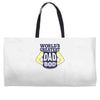 world's greatest dad bod Weekender Totes