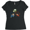dragon puff z [converted] Women's Triblend Scoop T-shirt