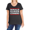 Donald Glover Gambino Ladies Curvy T-Shirt