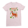 boxer wining Ladies Fitted T-Shirt