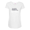 Cat Says Not Today Maternity Scoop Neck T-shirt