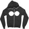glasses Zipper Hoodie
