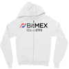 100x or gtfo bitmex edition Zipper Hoodie