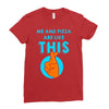 me and pizza are like this Ladies Fitted T-Shirt
