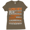 Capricorns Difficult Ones To Understand Zodiac Ladies Fitted T-Shirt