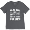back off i have a crazy poppy and i'm not afraid to user him V-Neck Tee