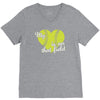 my heart is on that field V-Neck Tee