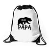 Papa Bear Drawstring Bags