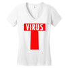 t virus gorillaz Women's V-Neck T-Shirt