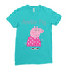 peppa pig auntie pig Ladies Fitted T-Shirt