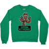 groot grow strong galaxy gym fitness mashup Crewneck Sweatshirt