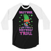birthday troll brother 3/4 Sleeve Shirt