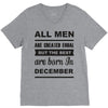 all men are created equal december V-Neck Tee