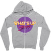 what's up jerks Zipper Hoodie