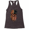 skull us flag Racerback Tank