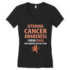 i wear peach for some special to me Women's V-Neck T-Shirt