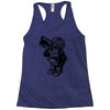dance robot music old Racerback Tank