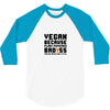 Vegan Because Plant Powered Badass Was Not an Offical Tittle FulL 3/4 Sleeve Shirt