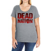dead nation Ladies Curvy T-Shirt