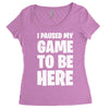 i paused my game to be here Women's Triblend Scoop T-shirt